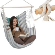 Fotel Wiszący Ogrodowy Krzesło Brazylijskie Hamak Huśtawka na Balkon 100cm