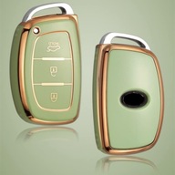 Zielono-złote etui kluczyk HYUNDAI Sonata ix35 ix45 i10 i30 i40 3 przyciski