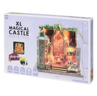 Miniaturowy Domek DUŻY MAGICZNY ZAMEK DIY Światło LED Muzyka DIY Puzzle 3D