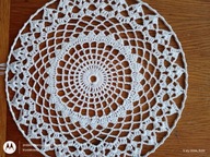 Serwetka .szydełk.na obręczy met.30 cm