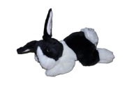 pluszak maskotka królik króliczek zając zajączek uroczy czarno biały