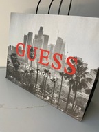GUESS duża Torba prezentowa papierowa z czerwono logo 40/31