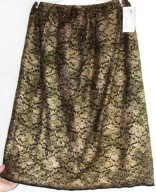 Spódnica prosta koronka stare złoto midi r 38/42