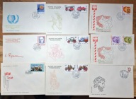 Znaczki Pocztowe - 9x LIST FDC POLSKA 1985