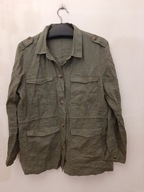 FLASH WOMAN KOSZULA ROZ.M/L KHAKI LEN LNIANA