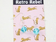 Retro Rebel kolczyki KOSTKI kości vintage RR05