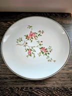 Porcelana talerz wiszący Karolina motyw roślinny PRL vintage 70.XX