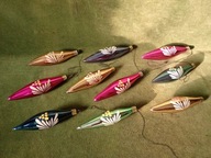 Sople - szklane bombki choinkowe z czasów PRL-u - sopelki 10 sztuk