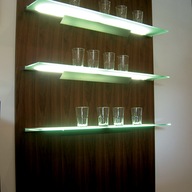 Półka szklana z oświetleniem Hera GDS1 1200 mm