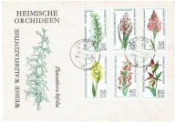 NRD - orchidee - Mi. 2135-40 na kopercie FDC