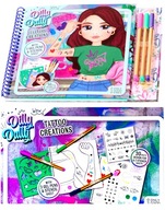 Kolorowanka STUDIO TATUAŻU Top Model +Naklejki Tatuaże +Szablony +Markery