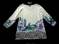 RIU CIEPŁA BLUZECZKA Z CIEKAWYM PRINTEM 42/44