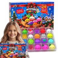 KALENDARZ ADWENTOWY 24 SQUISHY PREZENT ANTYSTRESOWY ŚWIĄTECZNY ZESTAW