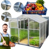 SZKLARNIA POLIWĘGLAN OGRODOWA PRODUKT POLSKI PTF 4,05 x 2,1 m x 211 cm