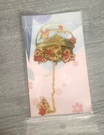 [5-69] Zestaw książkowy – ozdobna metalowa zakładka i taśma washi