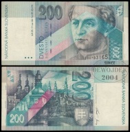 BNA - SŁOWACJA 200 Koron 1995 E 06783165 # P26 # RZADKI # VF-