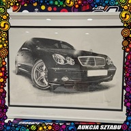 Mercedes W203 C32 AMG – ręczny rysunek ołówkiem | Unikat na WOŚP