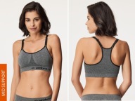 Śliczny biustonosz top elastyczny modelujący SPORT YOGA UMBR L/XL