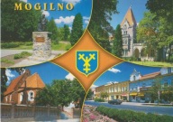 MOGILNO - POMNIK - RATUSZ - KOŚCIÓŁ - PLAC WOLNOŚCI - HERB