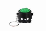 Brelok Clicker Kociołek Czarownicy zielony Halloween fidget 3D