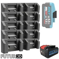 Uchwyt podwójny na akumulator Erbauer 18V EXT DualVolt z blokadą