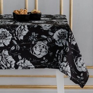 Obrus cerata home&you czarna vintage kwiatowy wzór retro stylowa elegancka