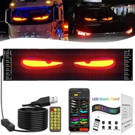Wyświetlacz Devil LED Eyes do auta domu firmy + pilotem aplikacja 92x374mm