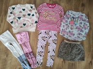 Paczka ubranek r 116 + gratis rajtuzy