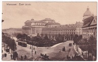 Warszawa Plac Teatralny TEATR tramwaj wozy konne ok1920r Wojutyńskiego z462