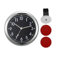 Zegarek Samochodowy Kwarcowy do Auta Czarny Chrom QUARTZ i Uchwyt na Kratkę