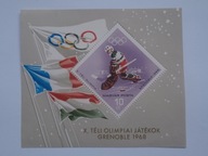 Węgry - Olimpiada Grenoble '68 - Mi. bl.62 **