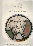 Georg Meistermann- Witraże Kartony Bazylika świętego Gereona Kolonia podpis