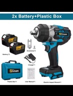 Klucz udarowy Bezszczotkowy 2800Nm akumulatorowy 2 baterie 4,5Ah GISAM +box