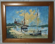 Eileen Godsave - obraz olejny Żaglówki w Maldon