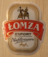 ETYKIETA - BROWAR ŁOMŻA - EXPORT - Niefiltrowane