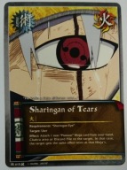 Karta Naruto CCG Jutsu Sharingan of Tears - J-618