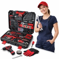 Zestaw kluczy nasadowych 108 el walizka torx bity CRV