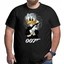 3196 ŚMIESZNA KOSZULKA KACZOR DONALD DUCK AGENT JAMES BOND 007 5XL CZARNA