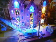 SPICHLERZE z BARKĄ i DŹWIGIEM Oświetlone Ledami H0