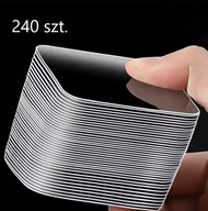 Super silna dwustronna taśma klejąca przezroczysta (240szt.|4 pudełka)