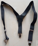 Czarne szelki chłopięce dziecięce regulowane