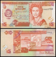 BNE - BELIZE 5 Dollars Dolarów 2007 DH 823747 # P67c # UNC