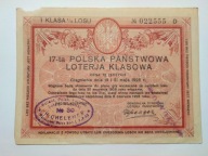 17 loteria klasowa 1928 (maj) I klasa