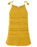 MOONSOON bluzka na plażę tunika ŻÓŁTA NA STRÓJ SUKIENKA handmade 36 S