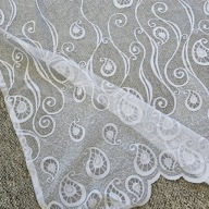 Firana żakardowa, biała, szer. 105cm x wys. 115cm, F3