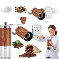 MŁYNEK RĘCZNY DO KAWY DO MIELENIA KAWY PIEPRZU SOLI 16CM MOCNY KARL HAUSMAN