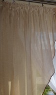 Woal kreszowany brązowy kresz firanka z metra