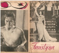 FAUSTYNA -film hiszpański -program kinowy -lata 50-te