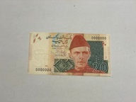 Pakistan - 20 rupii - specimen - rzadki - UNC