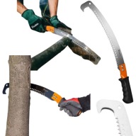 RĘCZNA PIŁA DO GAŁĘZI Z HAKIEM OGRODOWA MOCNA PIŁKA DO CIĘCIA DREWNA